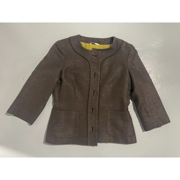 MaxMara fab blazer with crop sleeve size 6 - Picture 9 of 13